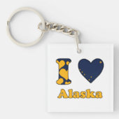Ik hou van Alaska Sleutelhanger (voorkant)