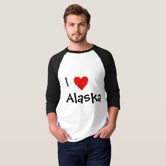 Ik hou van Alaska T-shirt (Voorkant volledig)