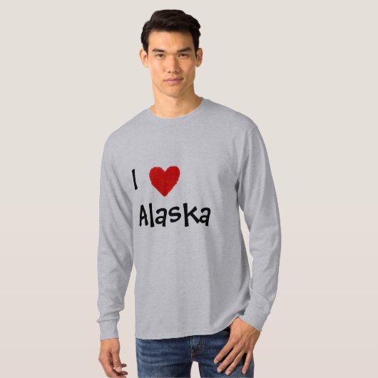 Ik hou van Alaska T-shirt (Voorkant volledig)