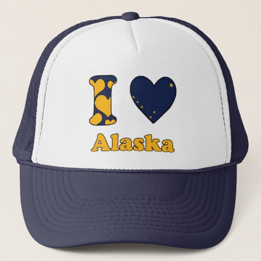 Ik hou van Alaska Trucker Pet (Voorkant)