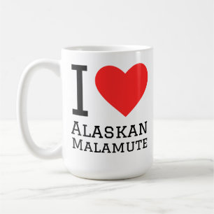 Ik hou van Alaskan malamute Koffiemok