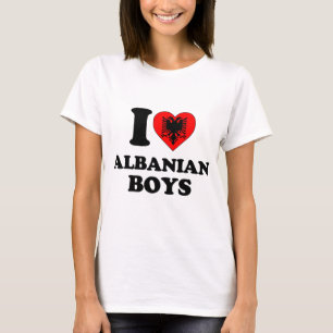 Ik hou van Albanese jongens T-shirt