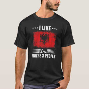 Ik hou van Albanië en misschien wel 3 mensen T-shirt