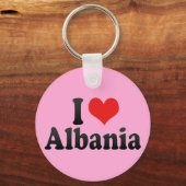 Ik hou van Albanië Sleutelhanger (Voorkant)