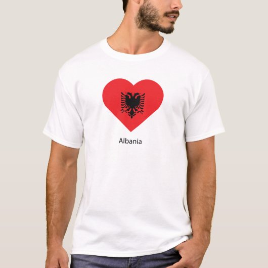 Ik hou van Albanië T-shirt (Voorkant)