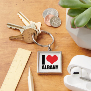 Ik hou van Albany Sleutelhanger