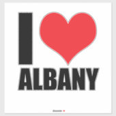 Ik hou van Albany Sticker (Vel)