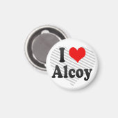 Ik hou van Alcoy, Spanje Magneet (Voorkant / Achterkant)