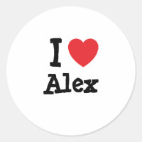 Ik hou van Alex hart op maat