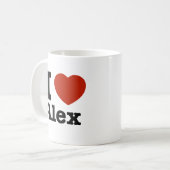 Ik hou van Alex Koffiemok (Voorkant links)