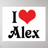 Ik hou van Alex Poster (Voorkant)