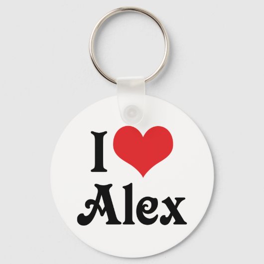 Ik hou van Alex Sleutelhanger (Voorkant)