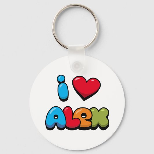 Ik hou van Alex Sleutelhanger (Voorkant)