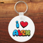 Ik hou van Alex Sleutelhanger (Achterkant)