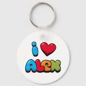 Ik hou van Alex Sleutelhanger (Achterkant)