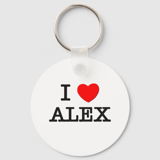 Ik hou van Alex Sleutelhanger (Voorkant)