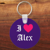 Ik hou van Alex Sleutelhanger (Voorkant)
