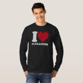 Ik hou van Alexander - Ik hart Alexander T-shirt (Voorkant volledig)