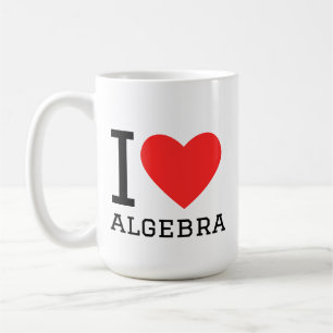 Ik hou van algebra koffiemok