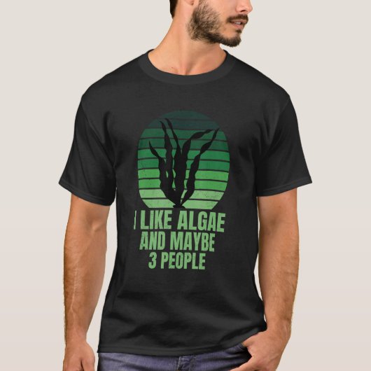 Ik hou van algen en misschien 3 mensen  natuurkund t-shirt (Voorkant)