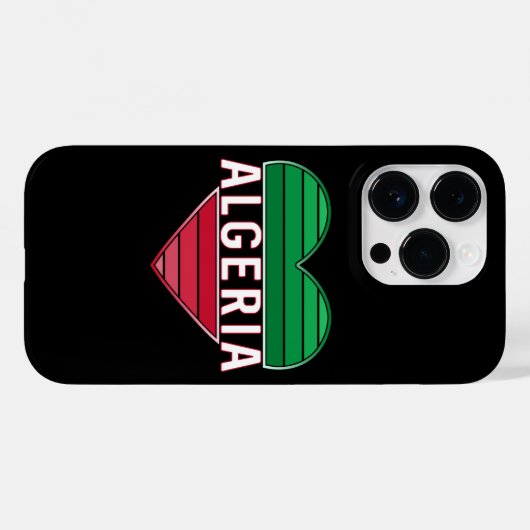 Ik hou van Algerije, Algerijns hart Case-Mate iPhone Case (Achterkant (horizontaal))