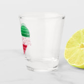 Ik hou van Algerije, Algerijnse hart vlag kleuren Shot Glas (Rechts)