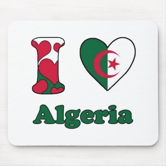Ik hou van Algerije Muismat (Voorkant)