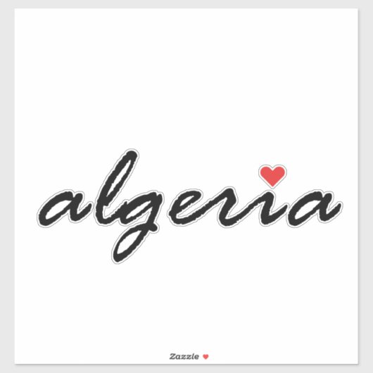 Ik hou van Algerije Sticker (Vel)