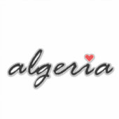 Ik hou van Algerije Sticker (Voorkant)