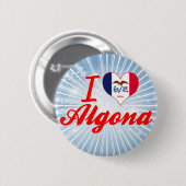 Ik hou van Algona, Iowa Ronde Button 5,7 Cm (Voorkant /achterkant)
