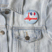 Ik hou van Algona, Iowa Ronde Button 5,7 Cm (In situ)