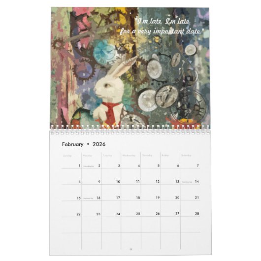 Ik hou van Alice in Wonderland Kalender (Feb 2026)
