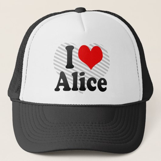 Ik hou van Alice Trucker Pet (Voorkant)