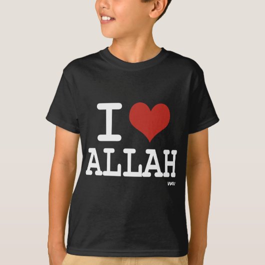 Ik hou van Allah T-shirt (Voorkant)