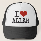 Ik hou van Allah Trucker Pet (Voorkant)