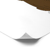 Ik hou van alle chocolade! Chocolade Humor afdrukk Poster (Hoek)