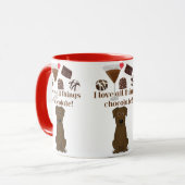 Ik hou van alle chocolade! Chocolade Humor Mok (Voorkant links)