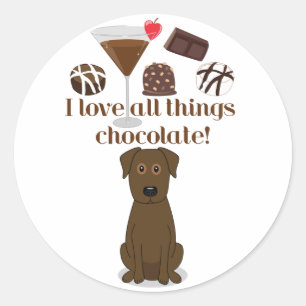 Ik hou van alle chocolade! Fun Stickers