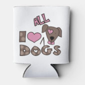 Ik hou van alle honden blikjeskoeler (Voorkant)