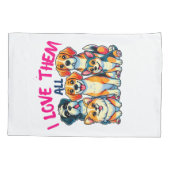 Ik hou van alle honden hondeneigenaren Pet Lover Kussensloop (Achterkant)