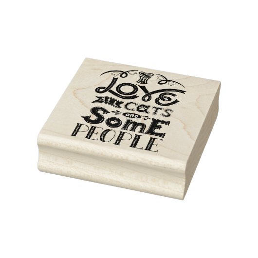 Ik hou van alle katten rubberstempel (Stempel)