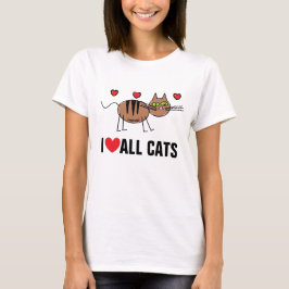Ik hou van alle katten T Shirt