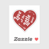 Ik hou van alle kleine dingen design sticker (Vel)