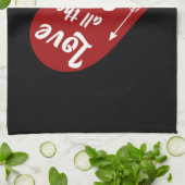 Ik hou van alle kleine dingen design theedoek (Gevouwen)