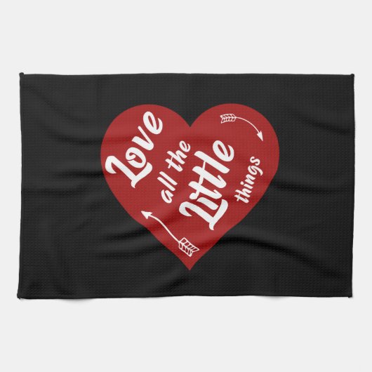 Ik hou van alle kleine dingen design theedoek (Horizontaal)