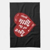 Ik hou van alle kleine dingen design theedoek (Verticaal)