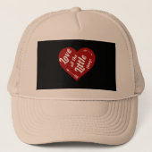 Ik hou van alle kleine dingen design trucker pet (Voorkant)