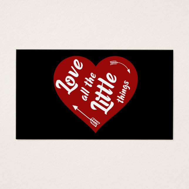 Ik hou van alle kleine dingen design visitekaartje (Voorkant)