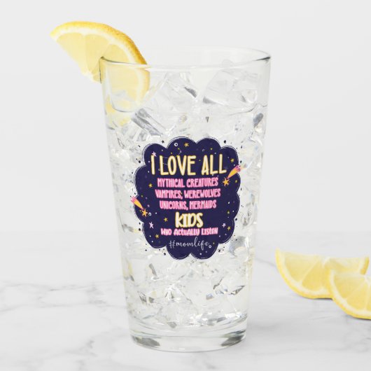 Ik hou van alle mythische wezens, vampieren, weerw glas (Voorkant ijs)