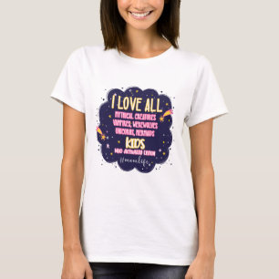 Ik hou van alle mythische wezens, vampieren, weerw t-shirt